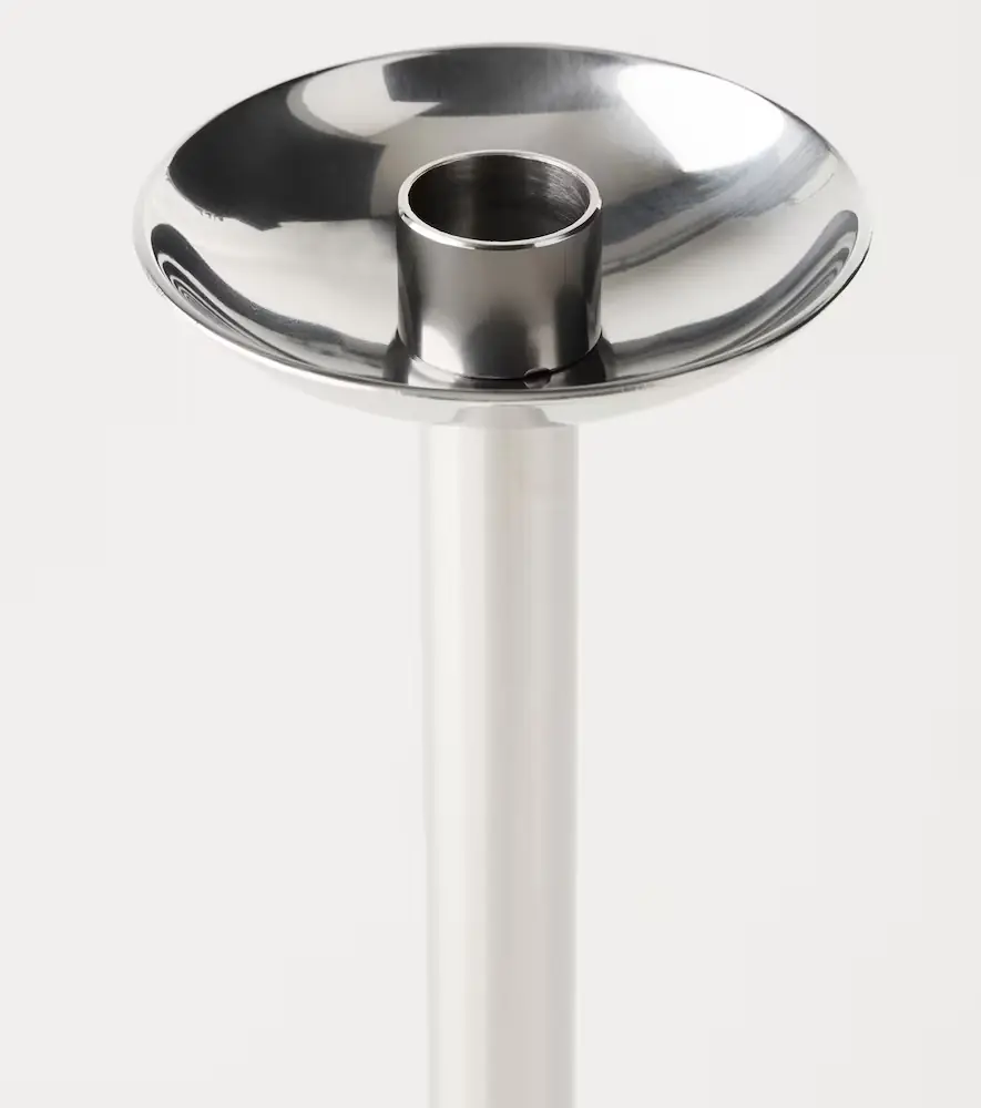 LOUISE ROE Champagne Low stainless steel candle holder | Thumbnail 2