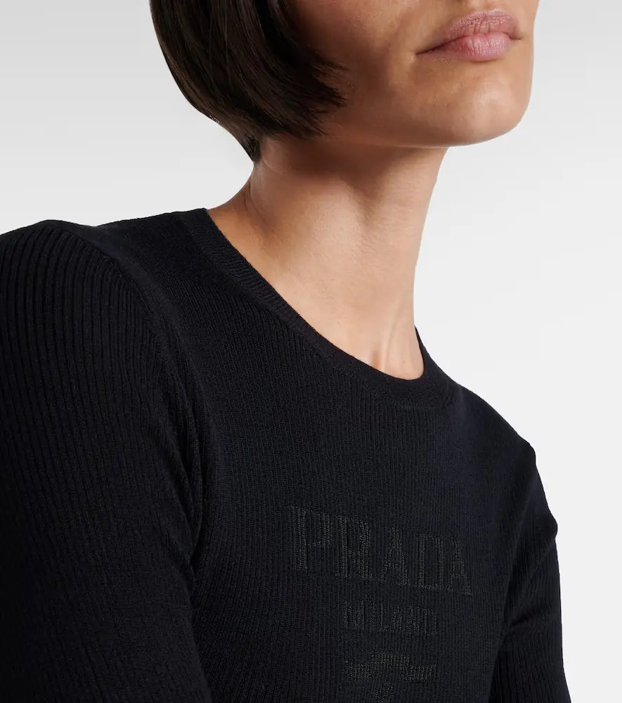 Prada Wool and silk-blend sweater | Thumbnail 4 Prada Wool and silk-blend sweater | Thumbnail 4