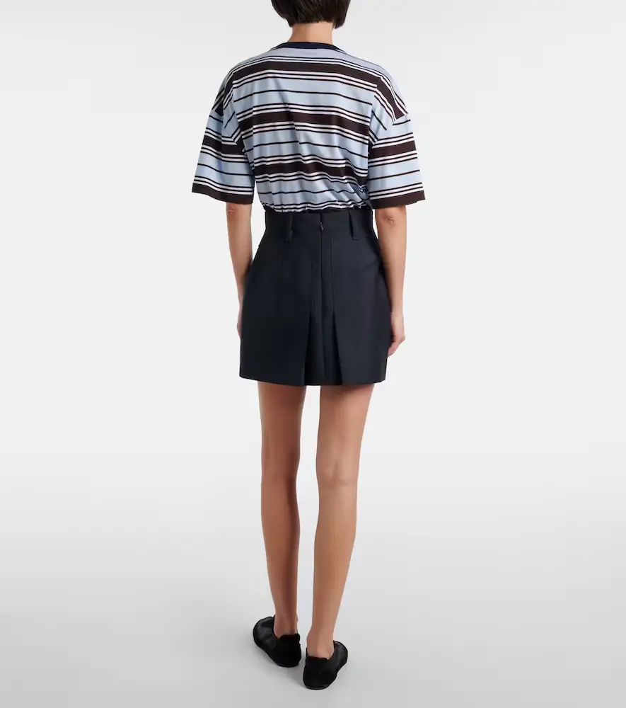 Prada Pleated mohair and wool miniskirt | Thumbnail 3 Prada Pleated mohair and wool miniskirt | Thumbnail 3