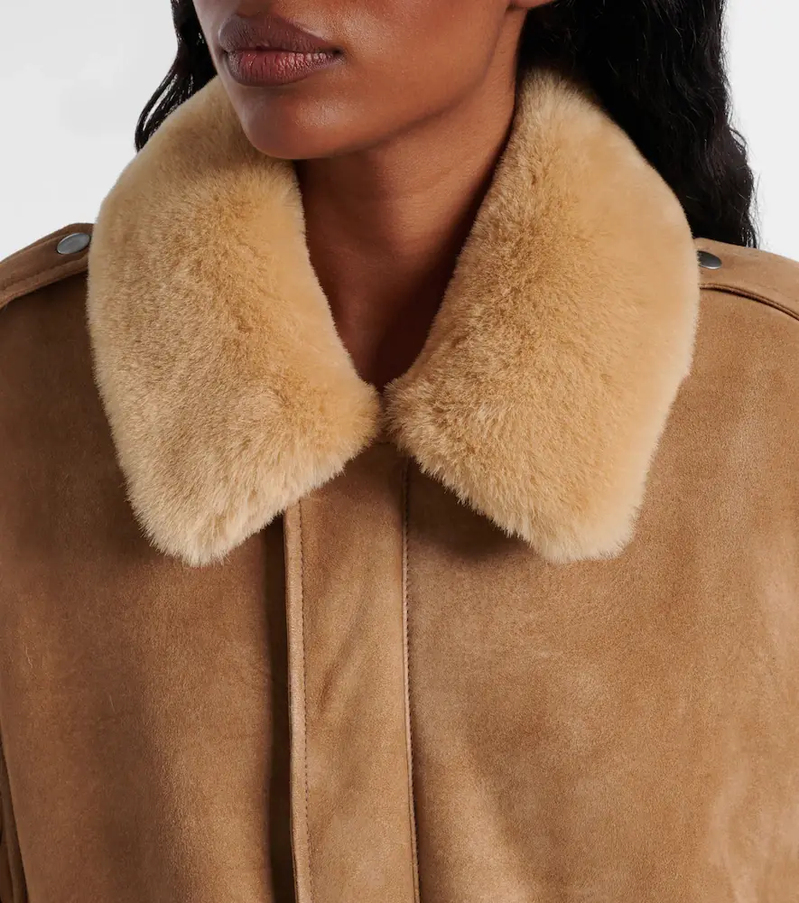 Prada Shearling-trimmed suede jacket | Thumbnail 2 Prada Shearling-trimmed suede jacket | Thumbnail 2