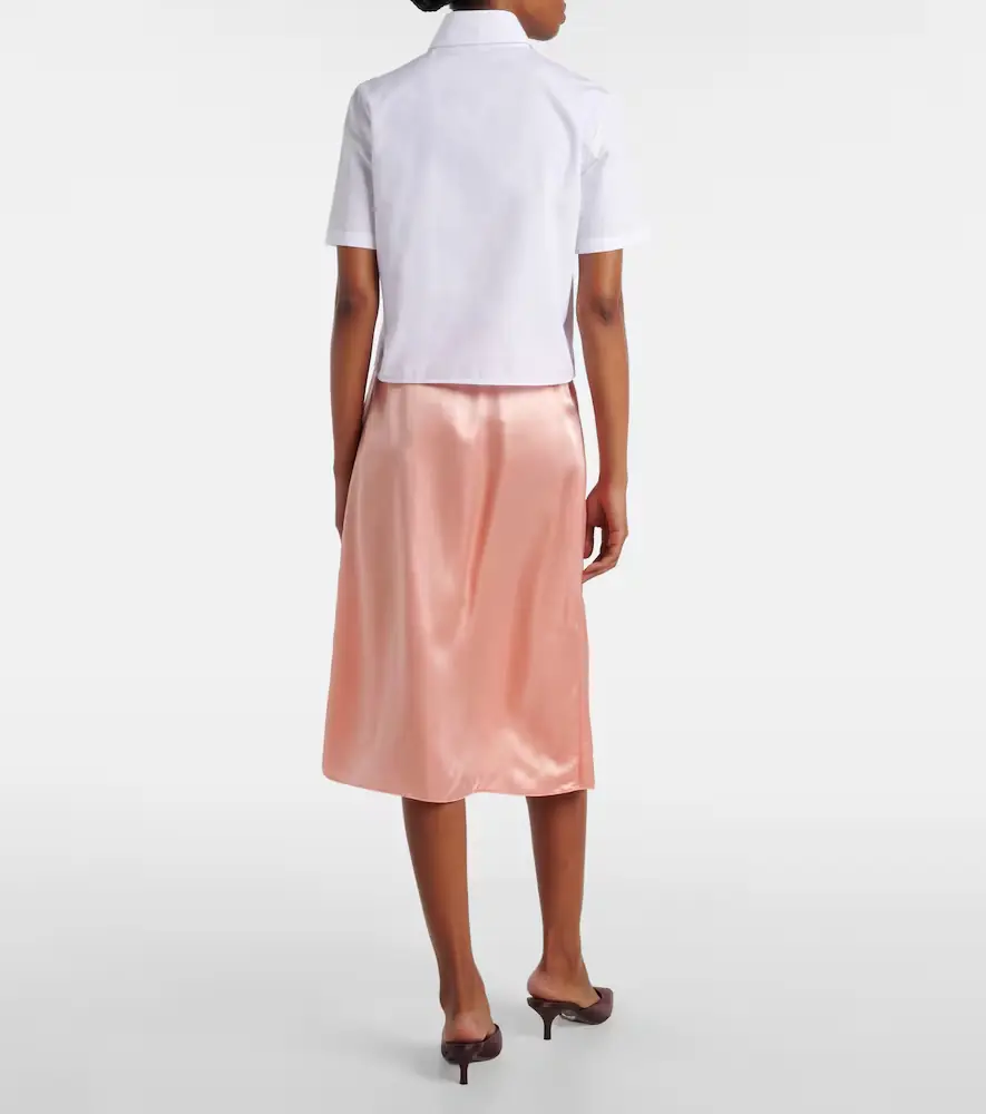 Prada Logo cotton poplin shirt | Thumbnail 3