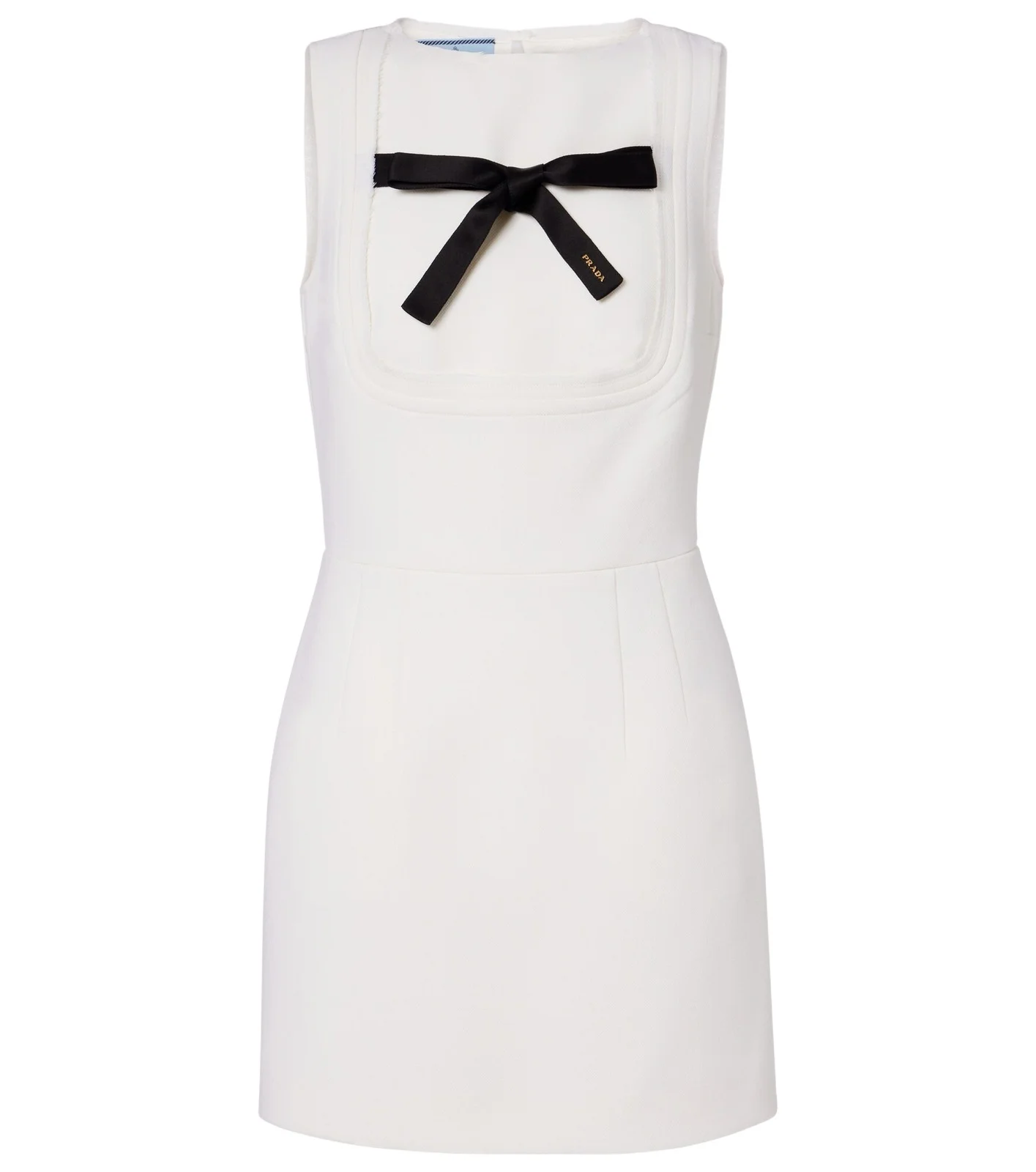 Bow-detail virgin wool minidress Bow-detail virgin wool minidress