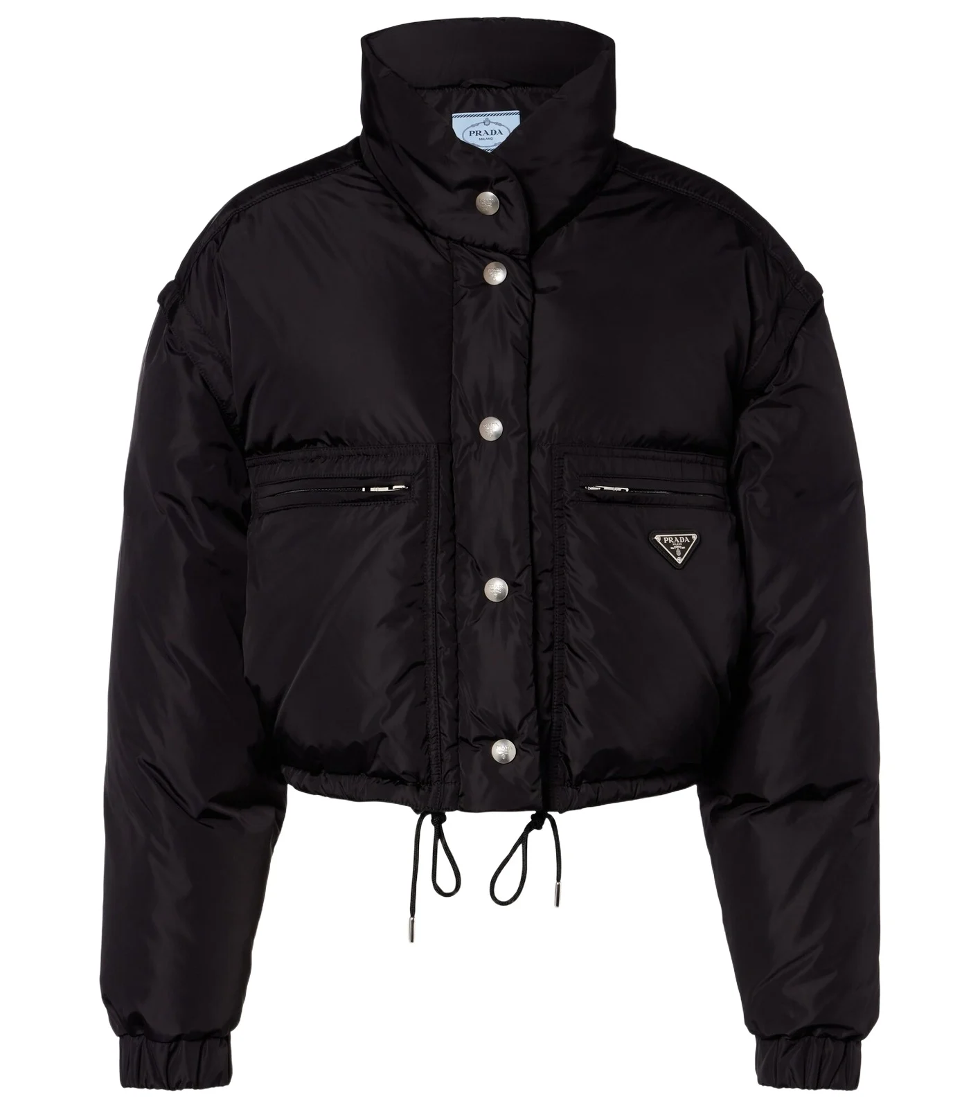 Re-Nylon cropped down jacket