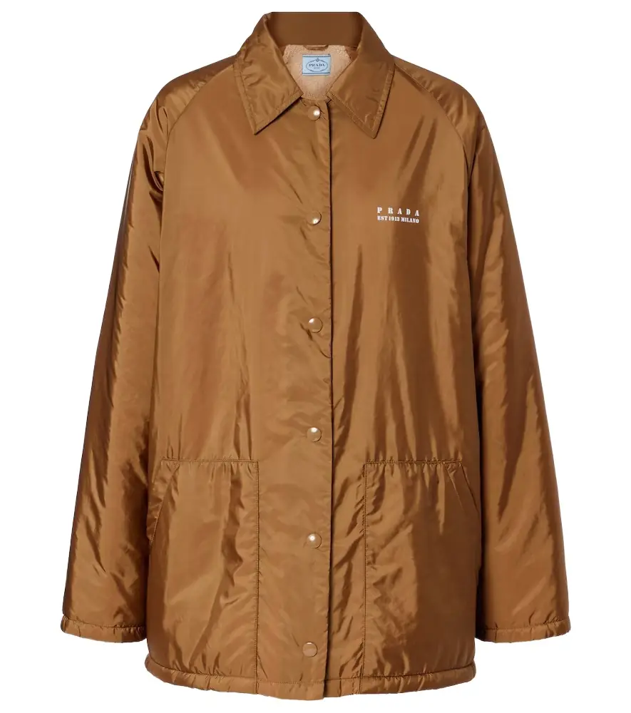 Prada Re-Nylon logo blouson | Image 1 Prada Re-Nylon logo blouson | Image 1