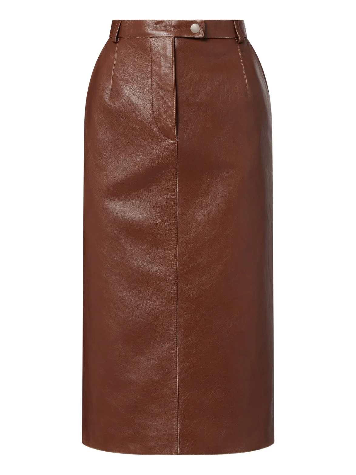 Leather pencil skirt