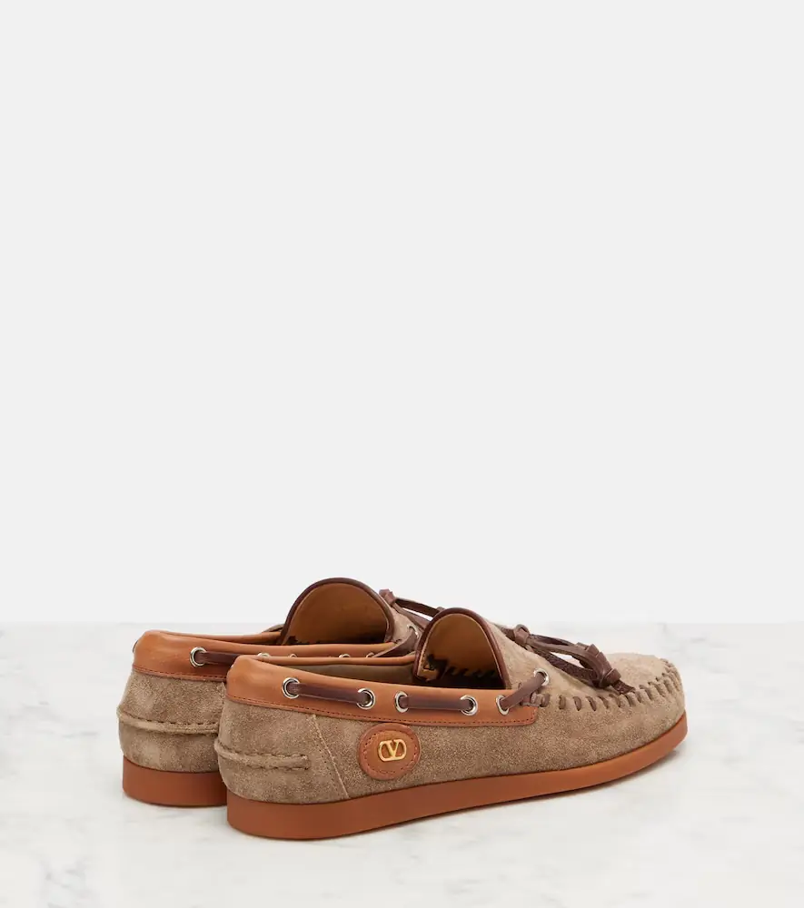 Valentino Garavani Palm Avenue VLogo suede boat shoes | Thumbnail 3