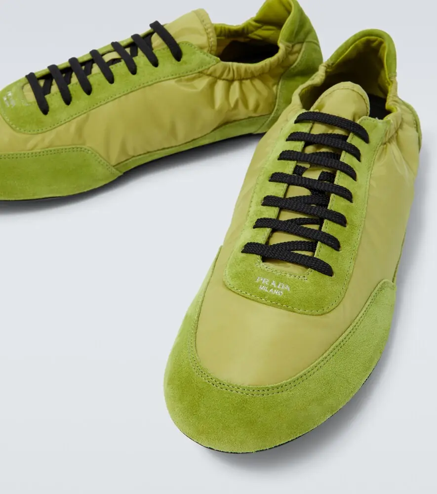 Prada Collapse Re-Nylon and suede sneakers | Thumbnail 4 Prada Collapse Re-Nylon and suede sneakers | Thumbnail 4