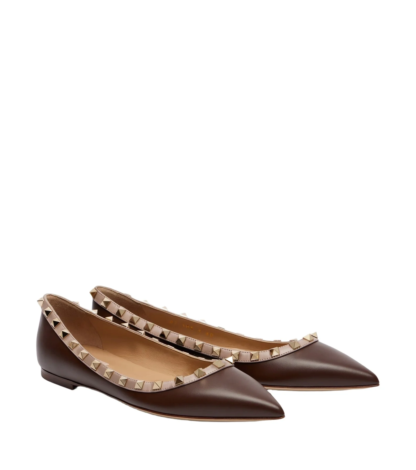 Rockstud leather ballet flats Rockstud leather ballet flats