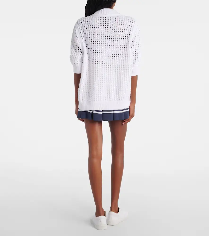 Varley Ellie open-knit cotton cardigan | Thumbnail 4