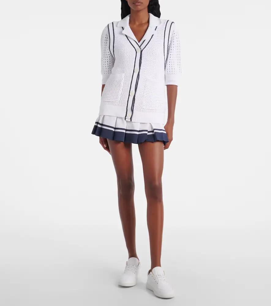 Varley Leilani open-knit cotton-blend top | Thumbnail 2