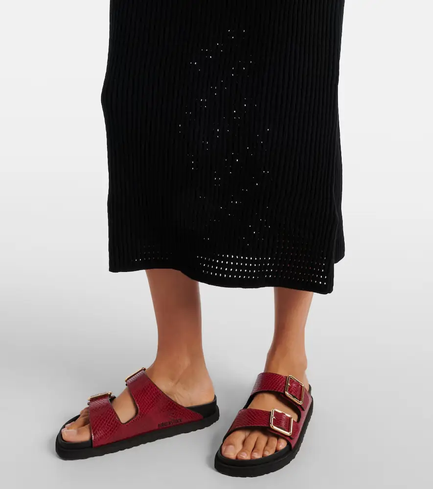 Varley Cheston pointelle cotton midi dress | Thumbnail 2