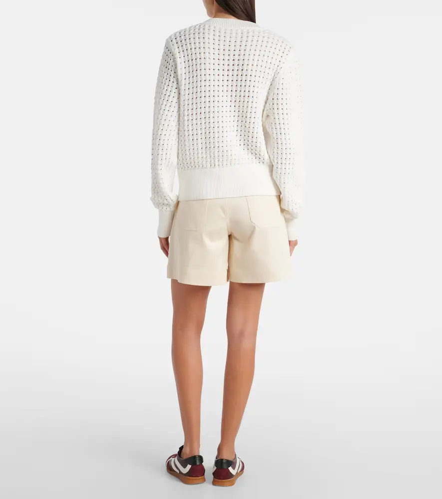 Varley Bettina open-knit cotton-blend cardigan | Thumbnail 3