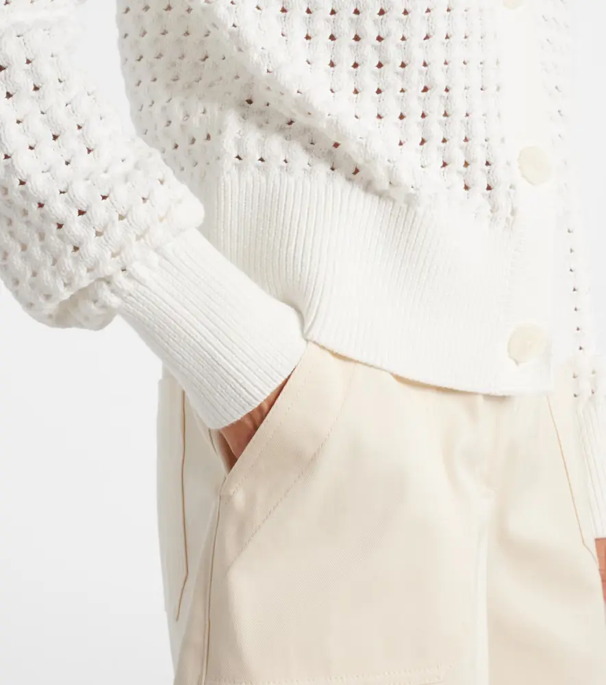Varley Bettina open-knit cotton-blend cardigan | Thumbnail 5