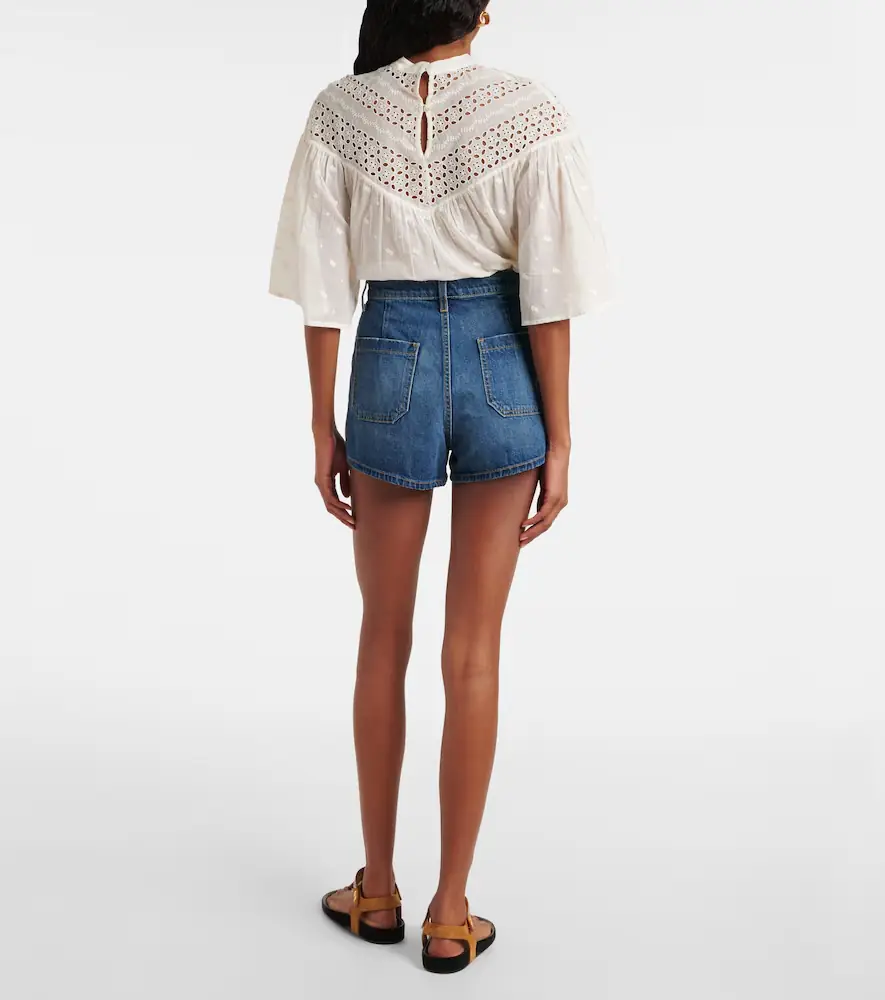 Nili Lotan Harley high-rise denim shorts | Thumbnail 5
