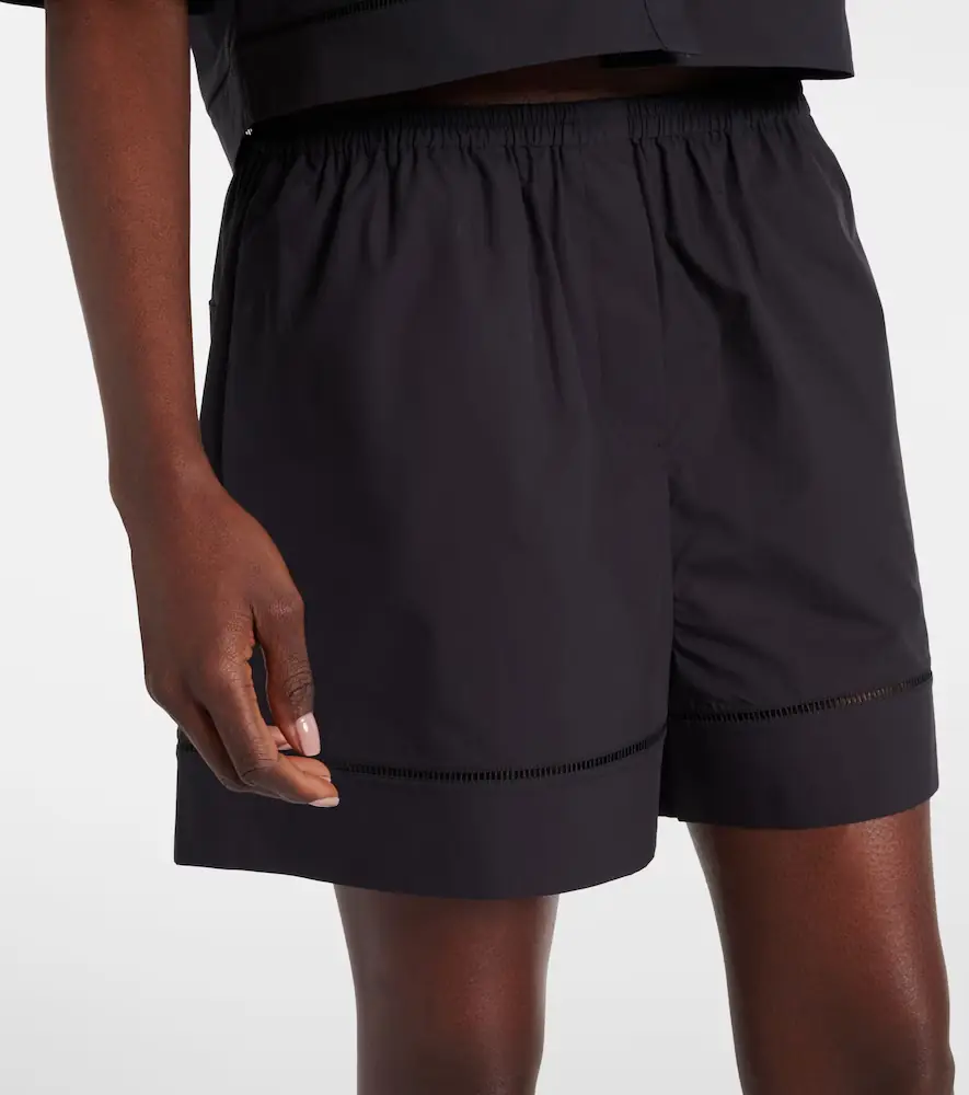 RÓHE Róhe Embroidered cotton poplin shorts | Thumbnail 4
