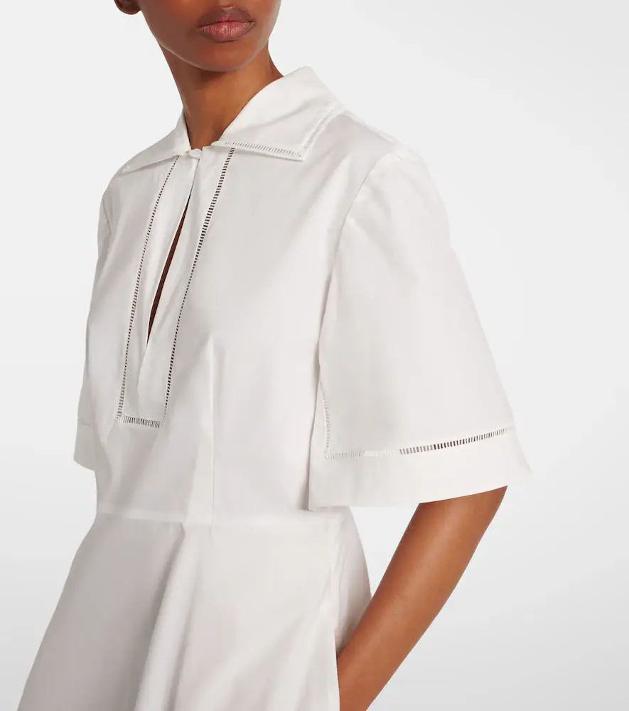 RÓHE Róhe Embroidered cotton poplin midi dress | Thumbnail 2