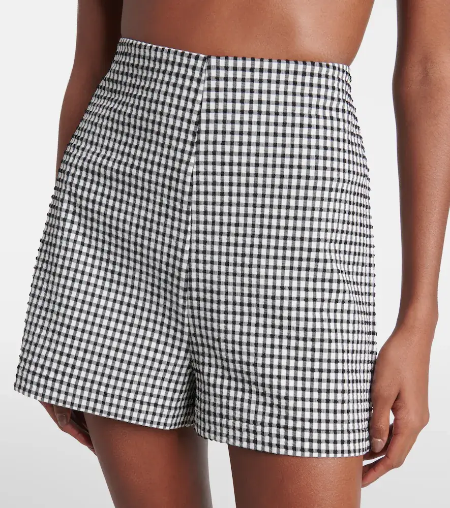 RÓHE Róhe High-rise gingham shorts | Thumbnail 3
