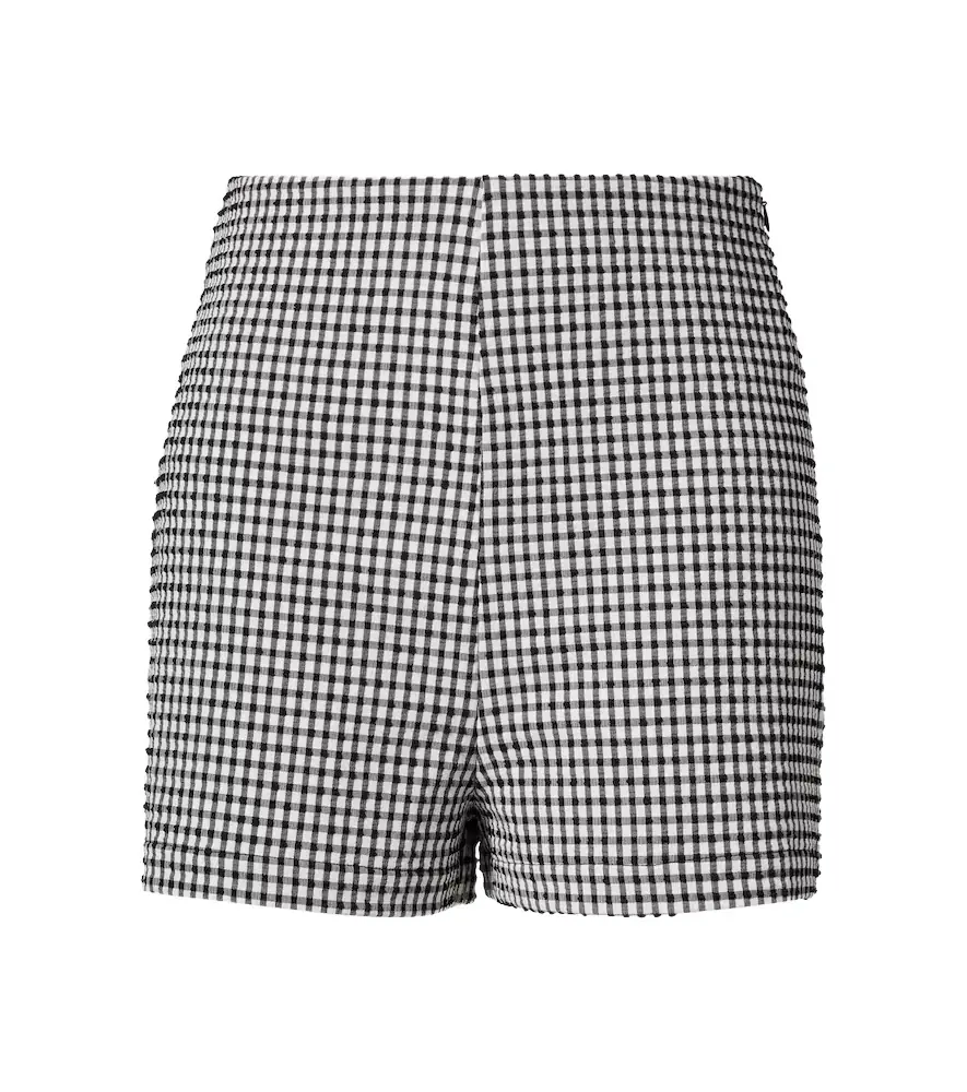RÓHE Róhe High-rise gingham shorts