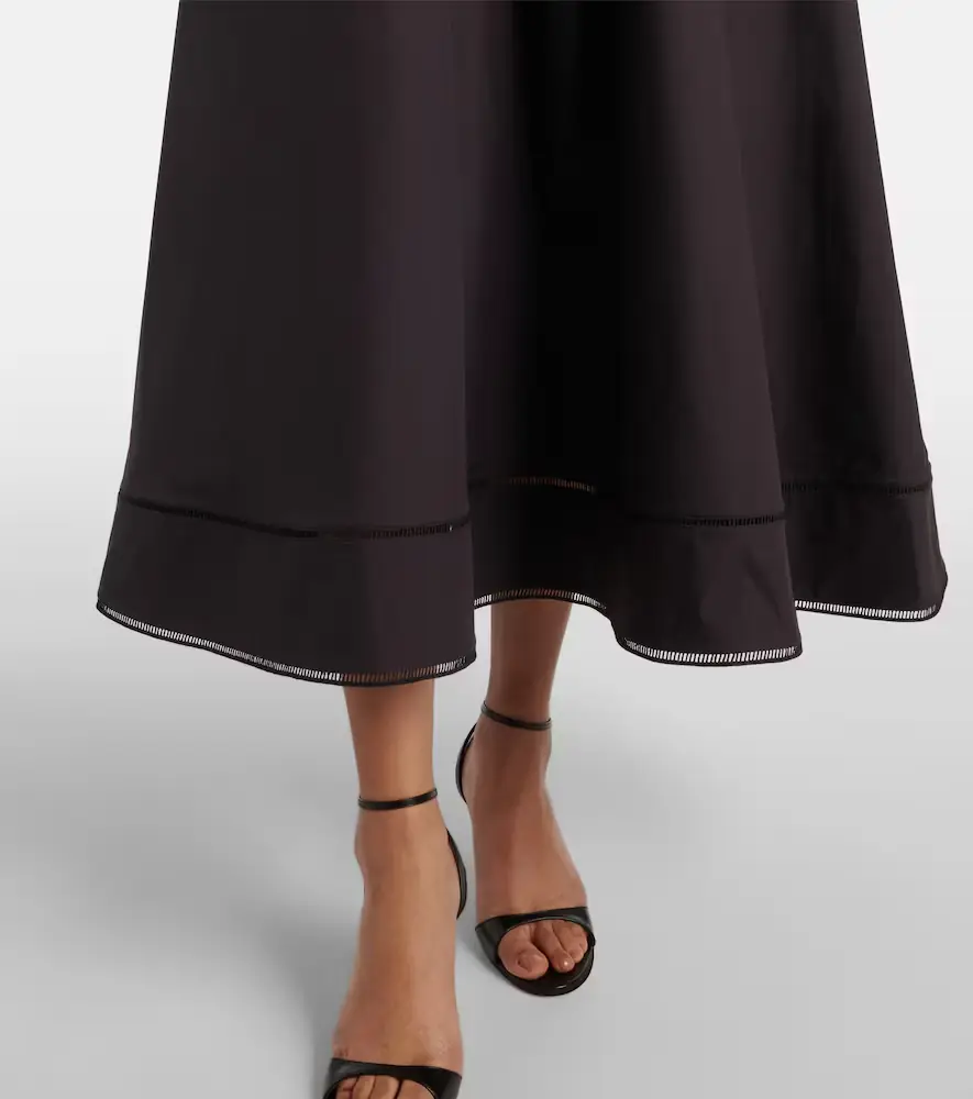 RÓHE Róhe Embroidered cotton poplin midi dress | Thumbnail 2