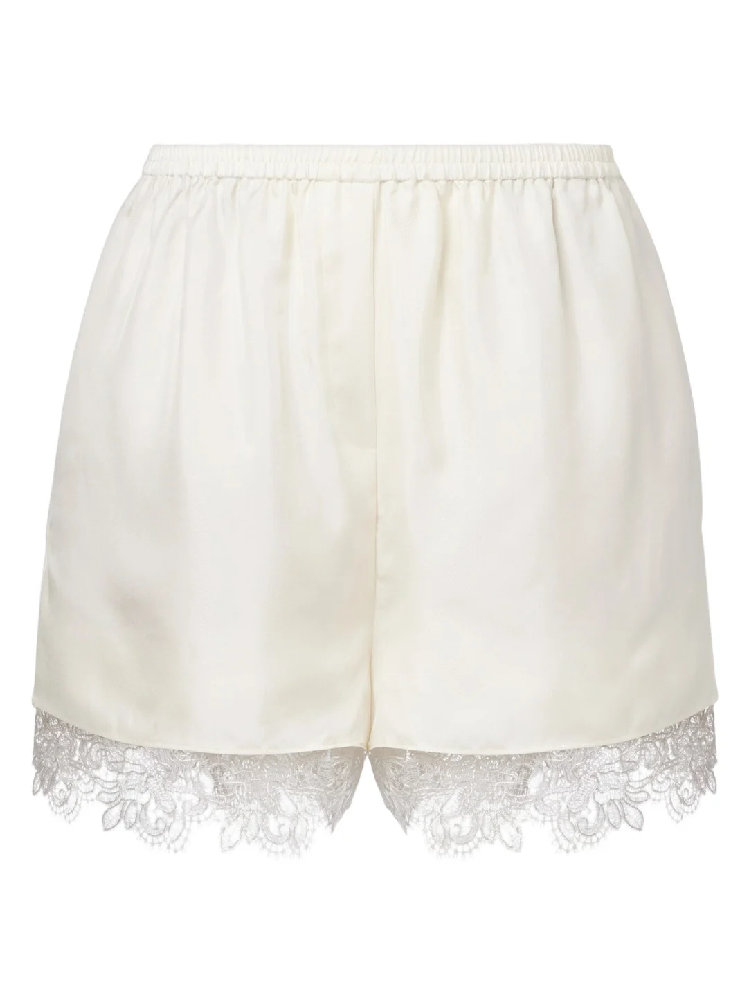 RÓHE Róhe Lace-trimmed silk shorts