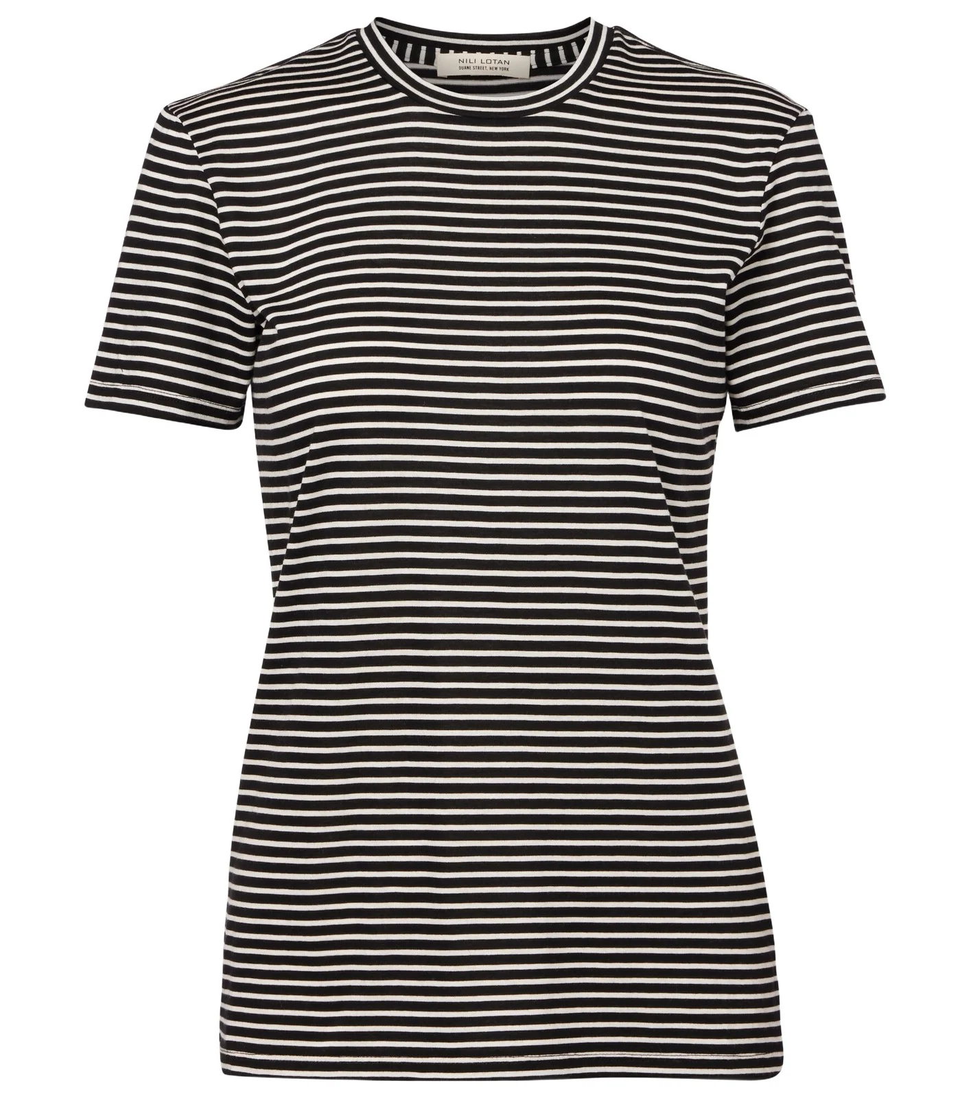 Lana striped cotton-blend T-shirt Lana striped cotton-blend T-shirt