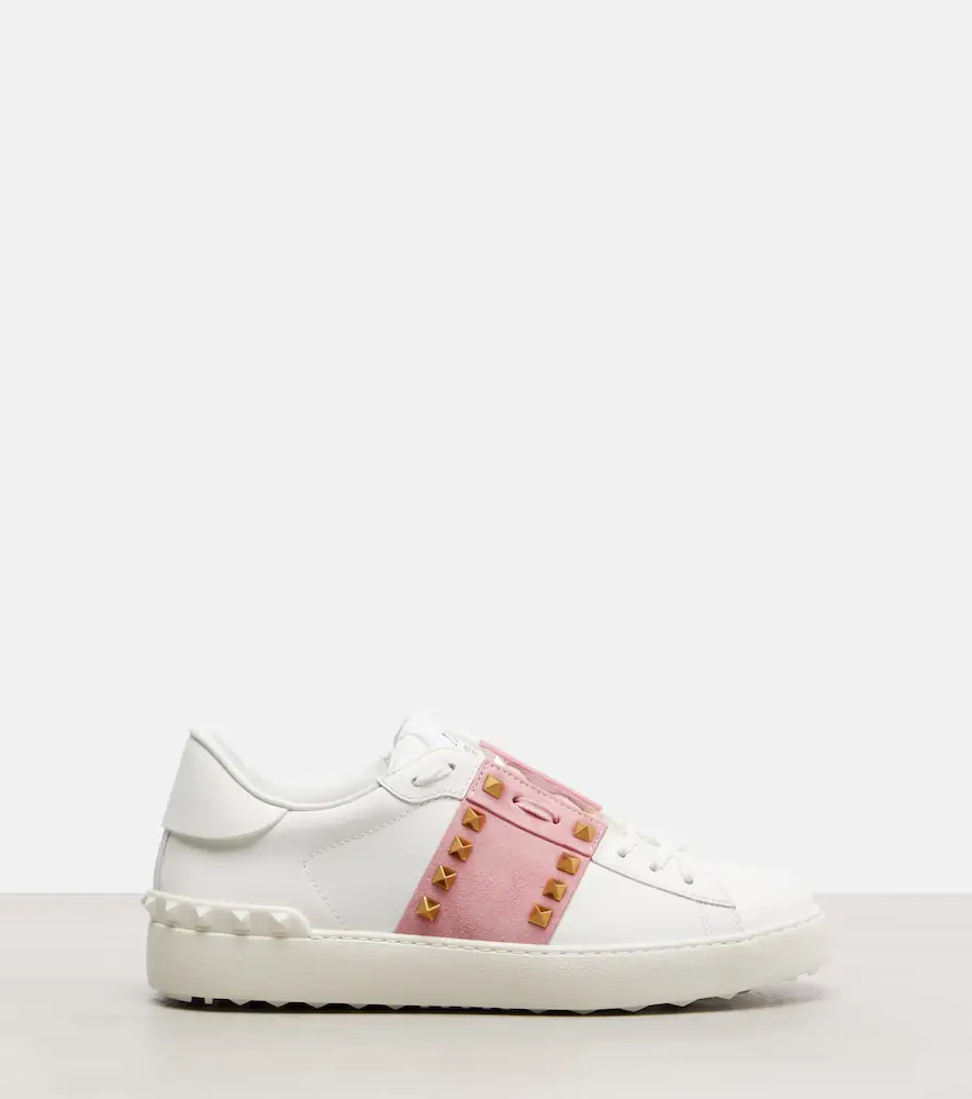 Valentino Garavani Rockstud Untitled leather sneakers | Thumbnail 3 Valentino Garavani Rockstud Untitled leather sneakers | Thumbnail 3