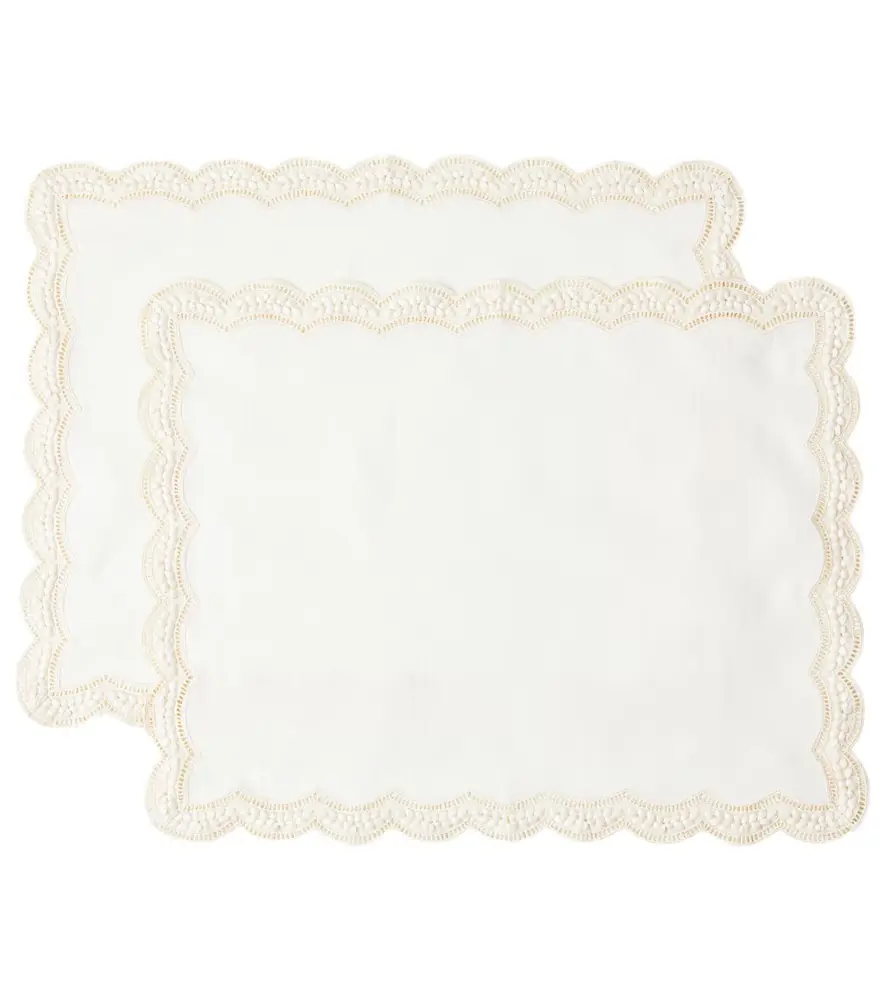 Cabana Emilia set of 2 linen placemats