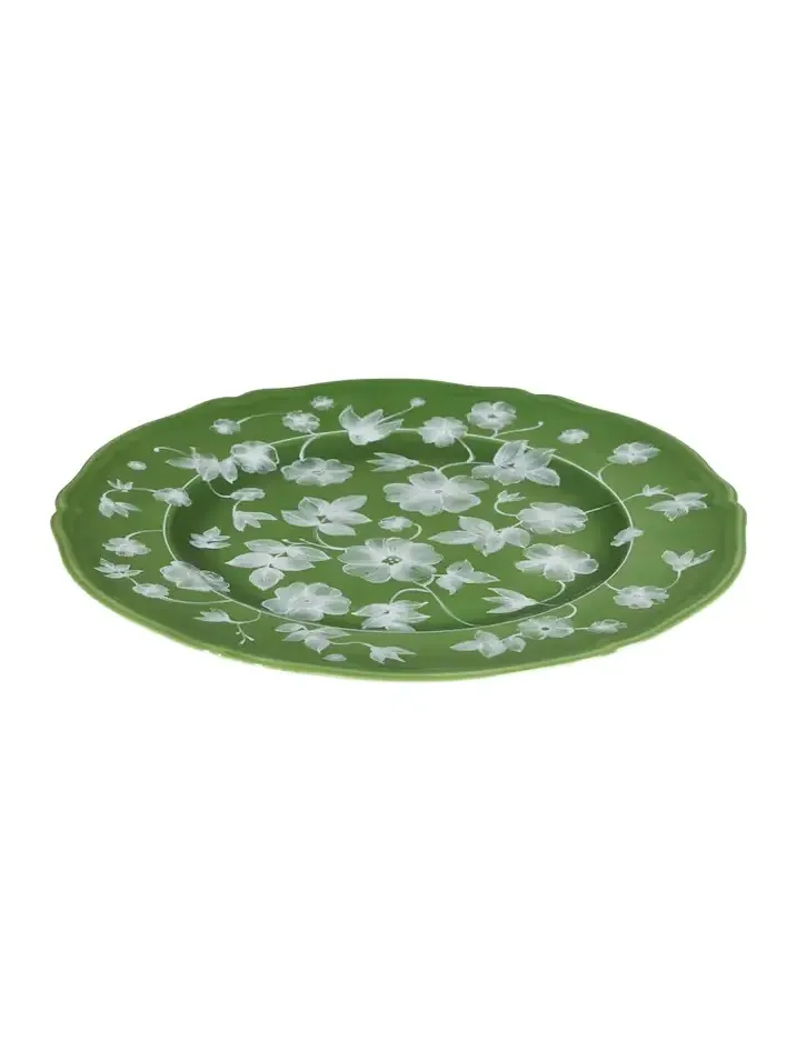 Cabana x Ginori 1735 floral porcelain charger plate