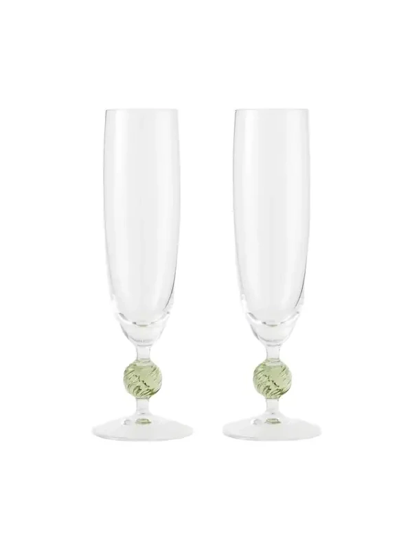 Cabana Demetra set of 2 champagne flutes