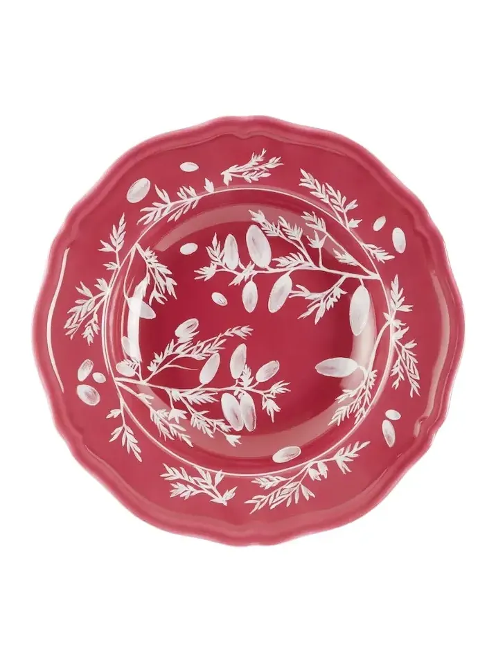 Cabana x Ginori 1735 floral porcelain soup plate