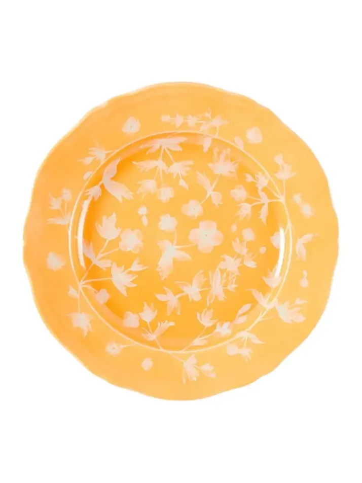 Cabana x Ginori 1735 floral porcelain dessert plate
