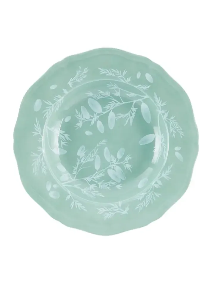 Cabana x Ginori 1735 floral porcelain soup plate