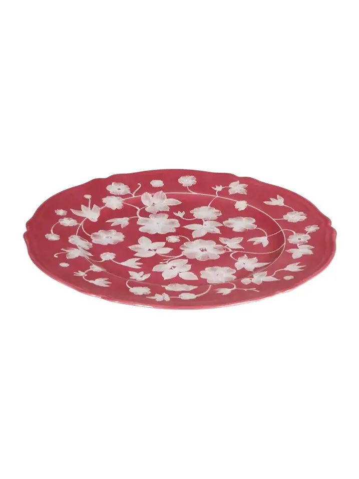 Cabana x Ginori 1735 floral porcelain charger plate