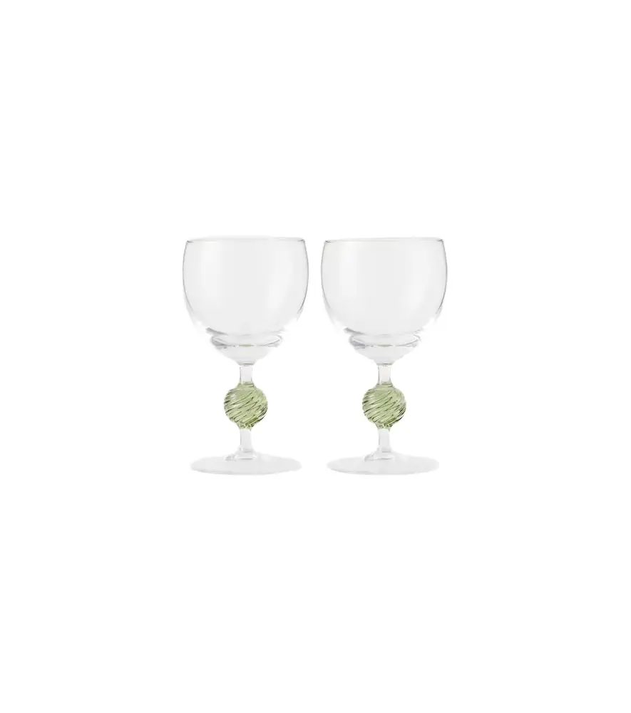 Cabana Demetra set of 2 white wine glasses
