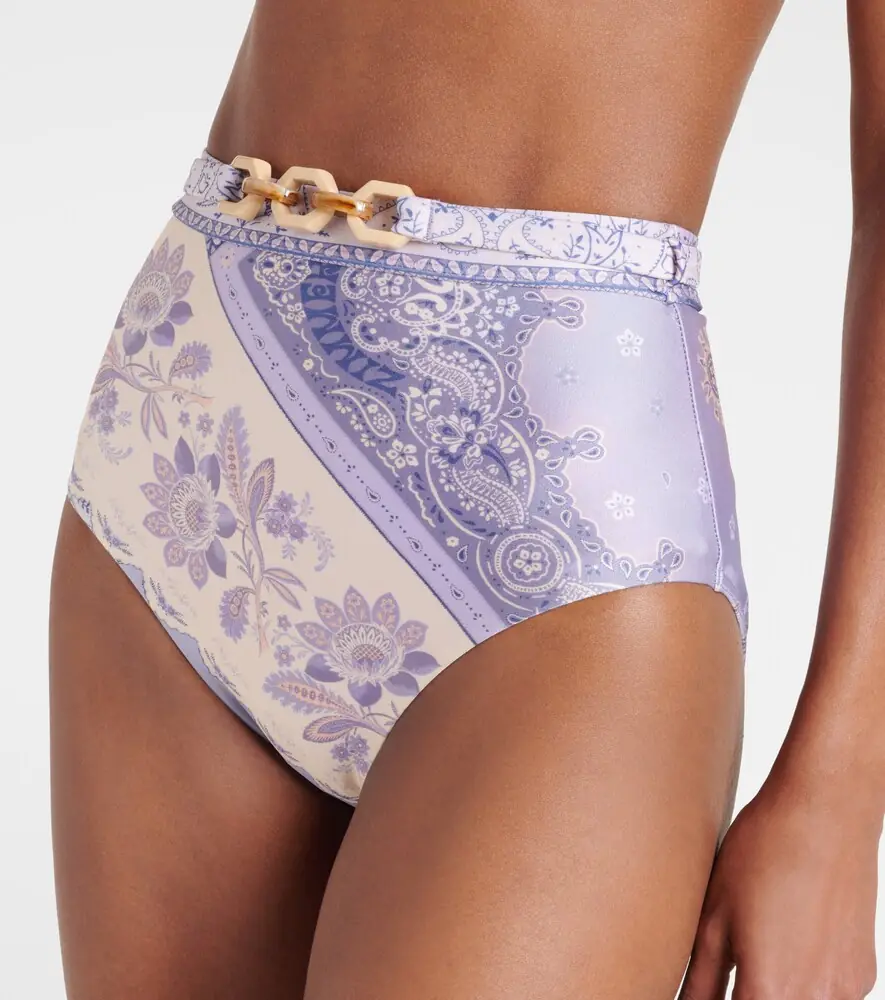 Zimmermann Lucky floral high-rise bikini bottoms | Thumbnail 2