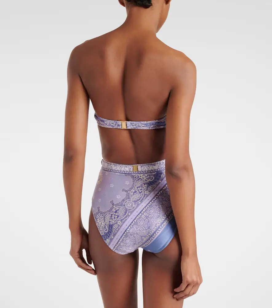 Zimmermann Lucky floral high-rise bikini bottoms | Thumbnail 3