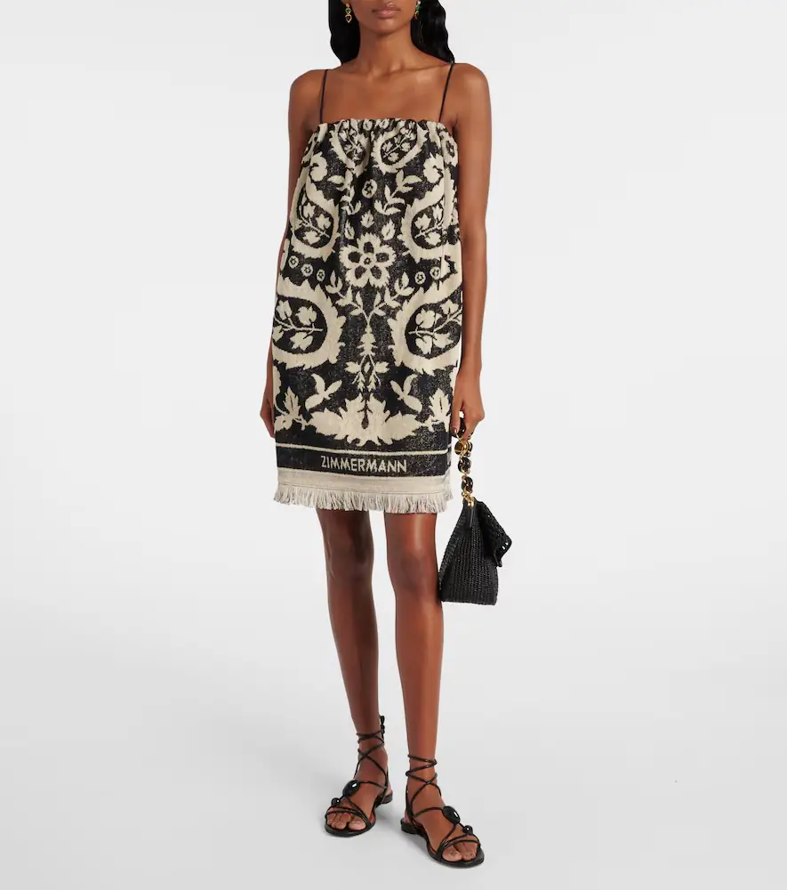 Zimmermann Rhiannon cotton terry minidress | Thumbnail 2
