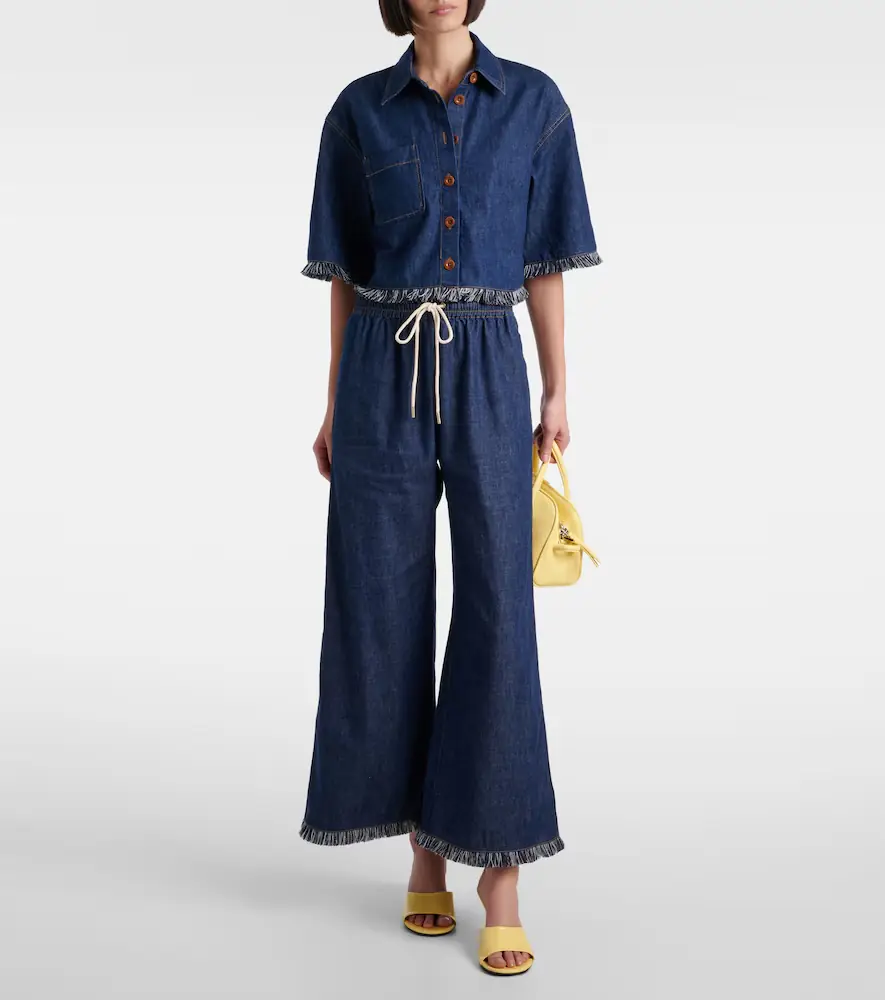 Zimmermann Rhiannon fringed denim shirt | Thumbnail 3 Zimmermann Rhiannon fringed denim shirt | Thumbnail 3