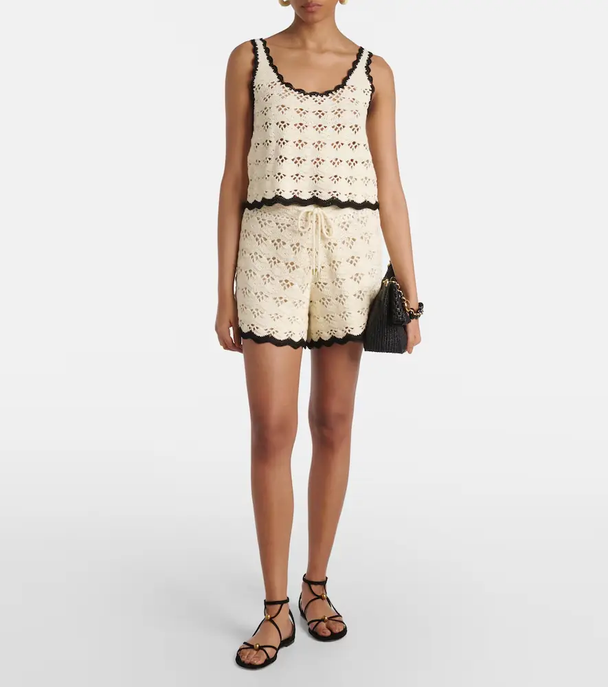 Zimmermann Rhiannon crochet cotton tank top | Thumbnail 2 Zimmermann Rhiannon crochet cotton tank top | Thumbnail 2