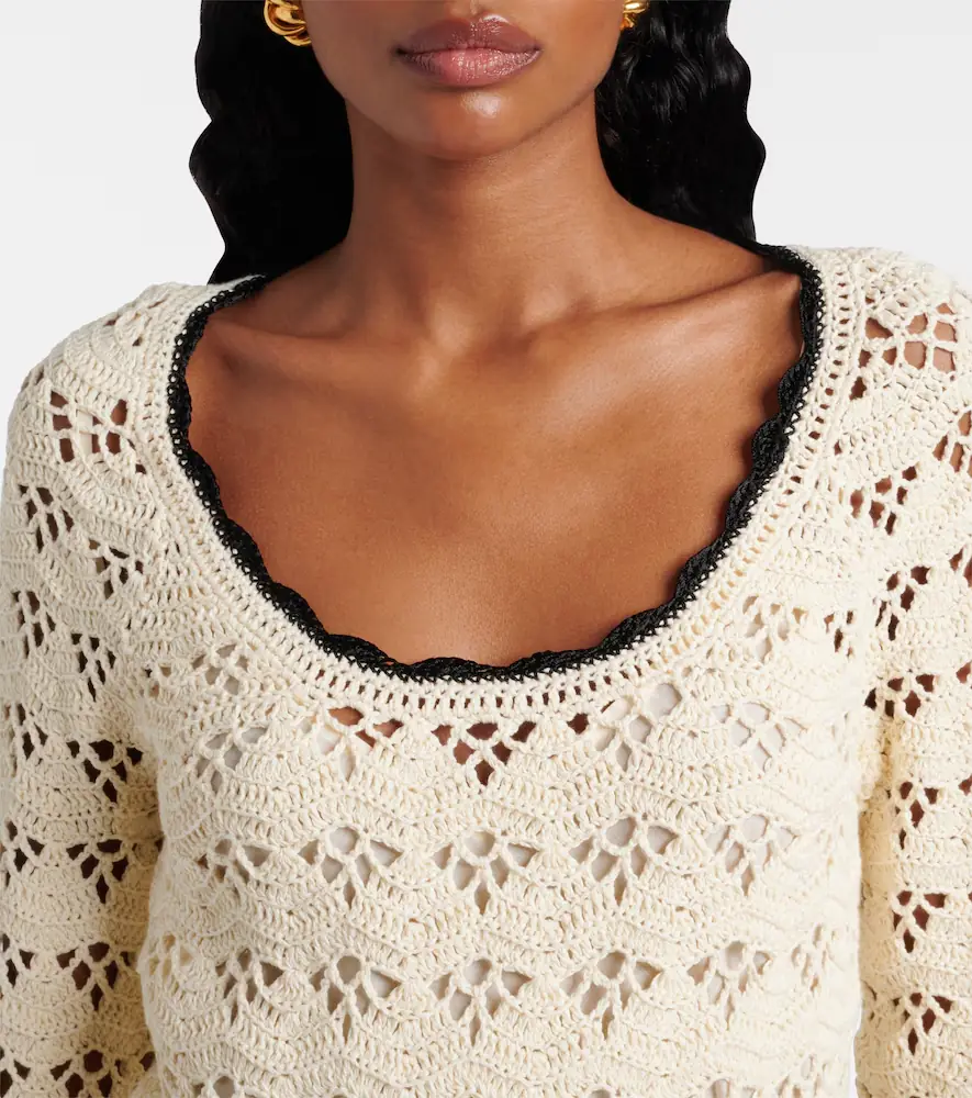 Zimmermann Rhiannon pointelle cotton minidress | Thumbnail 2