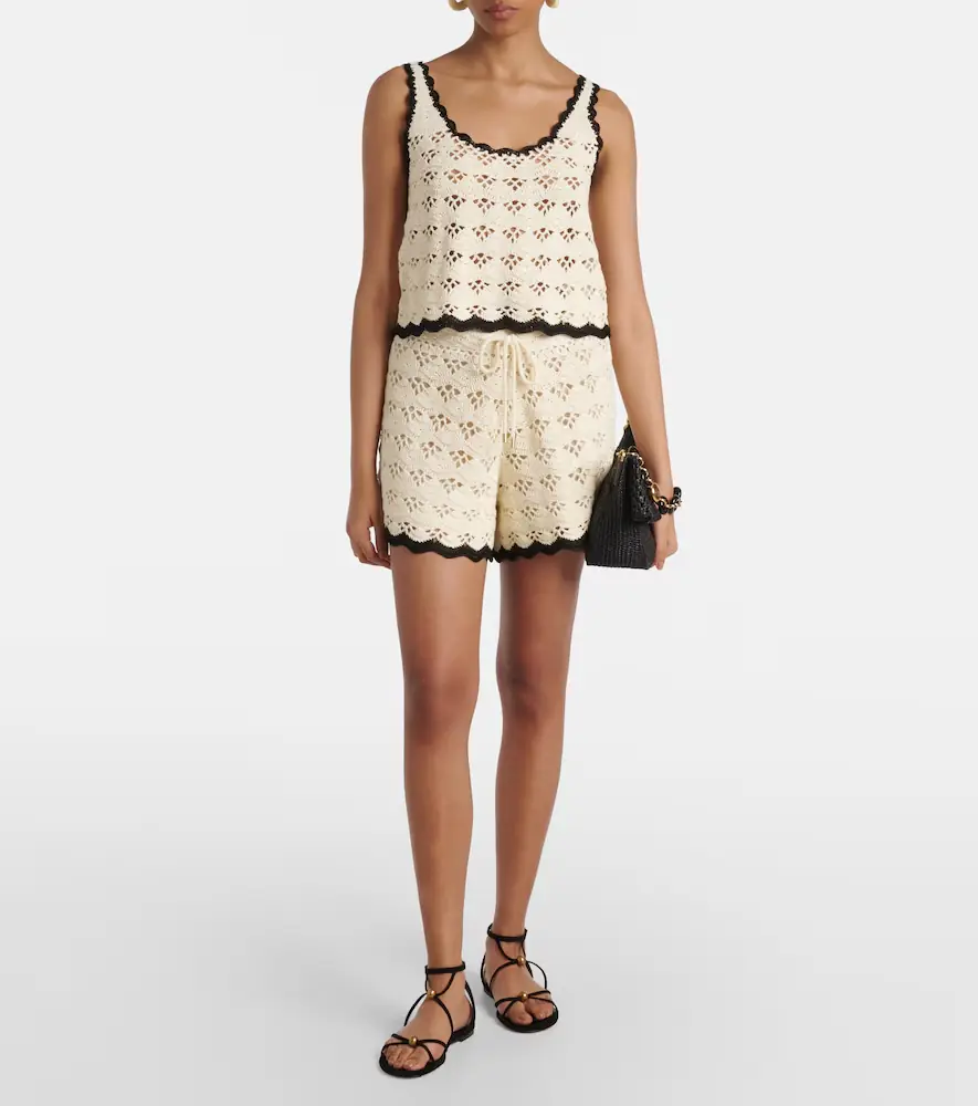 Zimmermann Rhiannon crochet cotton shorts | Thumbnail 3 Zimmermann Rhiannon crochet cotton shorts | Thumbnail 3