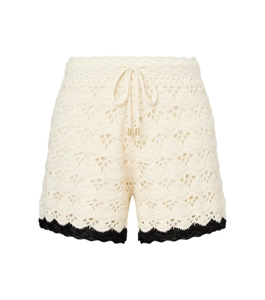 Zimmermann Rhiannon crochet cotton shorts