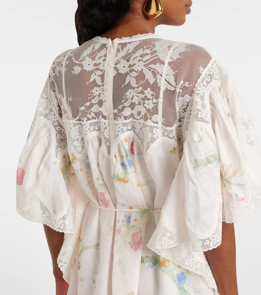 Zimmermann Lucky lace-trimmed linen minidress | Thumbnail 4 Zimmermann Lucky lace-trimmed linen minidress | Thumbnail 4