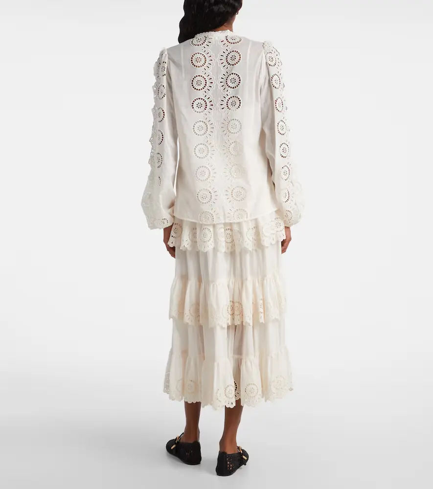 Zimmermann Lucky embroidered cotton blouse | Thumbnail 2 Zimmermann Lucky embroidered cotton blouse | Thumbnail 2