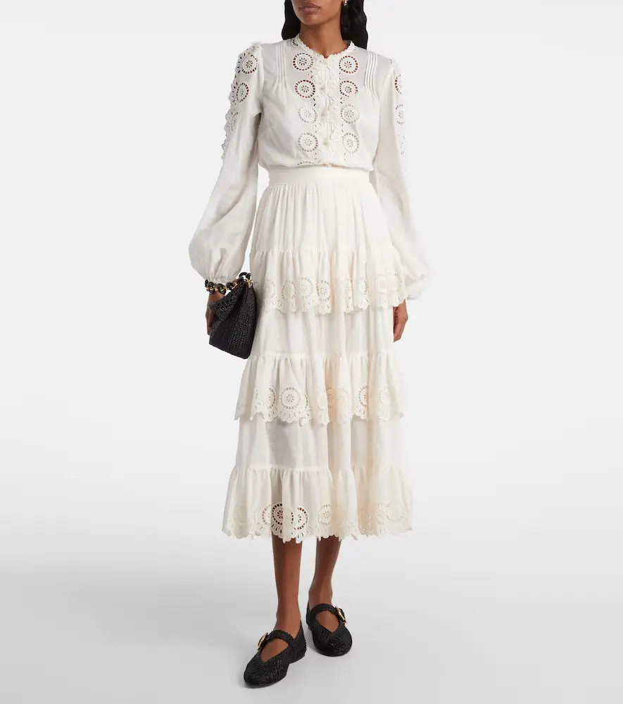 Zimmermann Lucky embroidered cotton blouse | Thumbnail 3 Zimmermann Lucky embroidered cotton blouse | Thumbnail 3