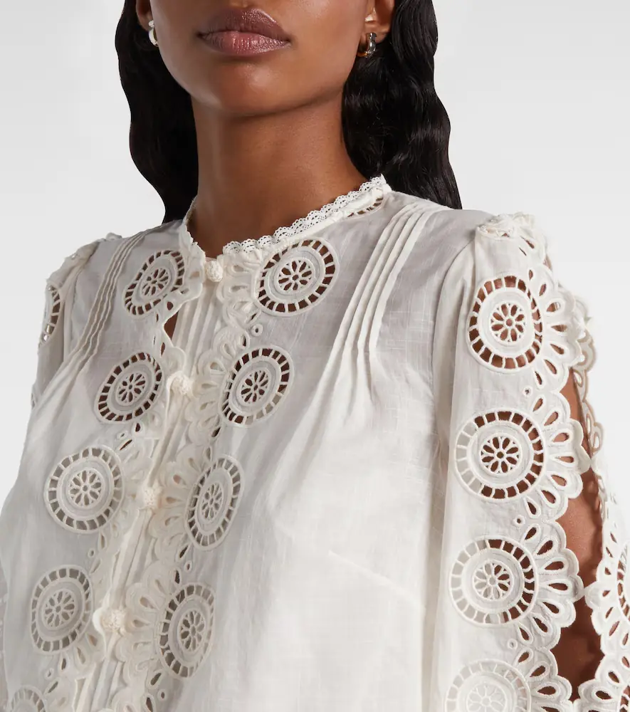 Zimmermann Lucky embroidered cotton blouse | Thumbnail 4 Zimmermann Lucky embroidered cotton blouse | Thumbnail 4