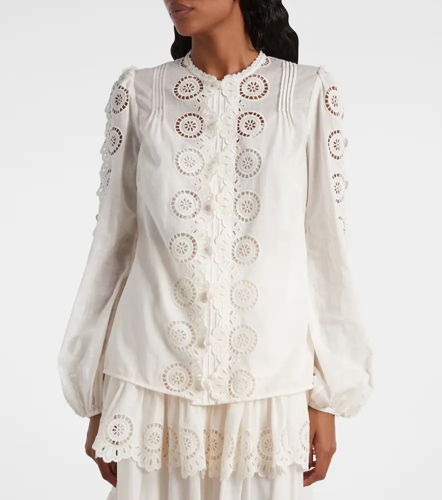 Zimmermann Lucky embroidered cotton blouse | Thumbnail 5 Zimmermann Lucky embroidered cotton blouse | Thumbnail 5