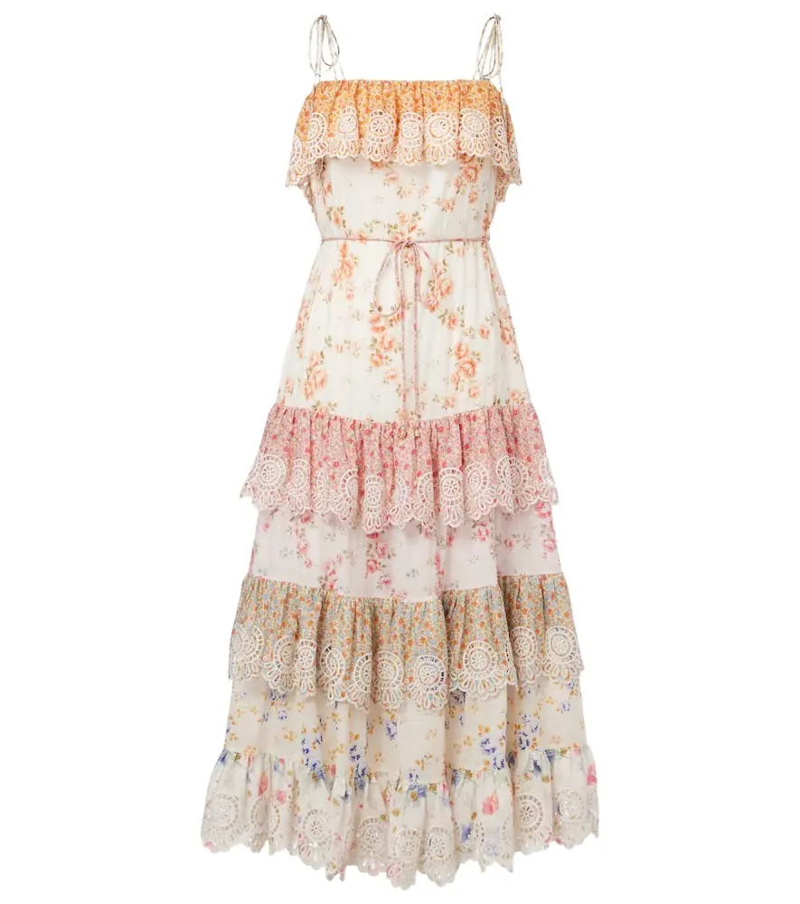 Zimmermann Lucky tiered cotton maxi dress