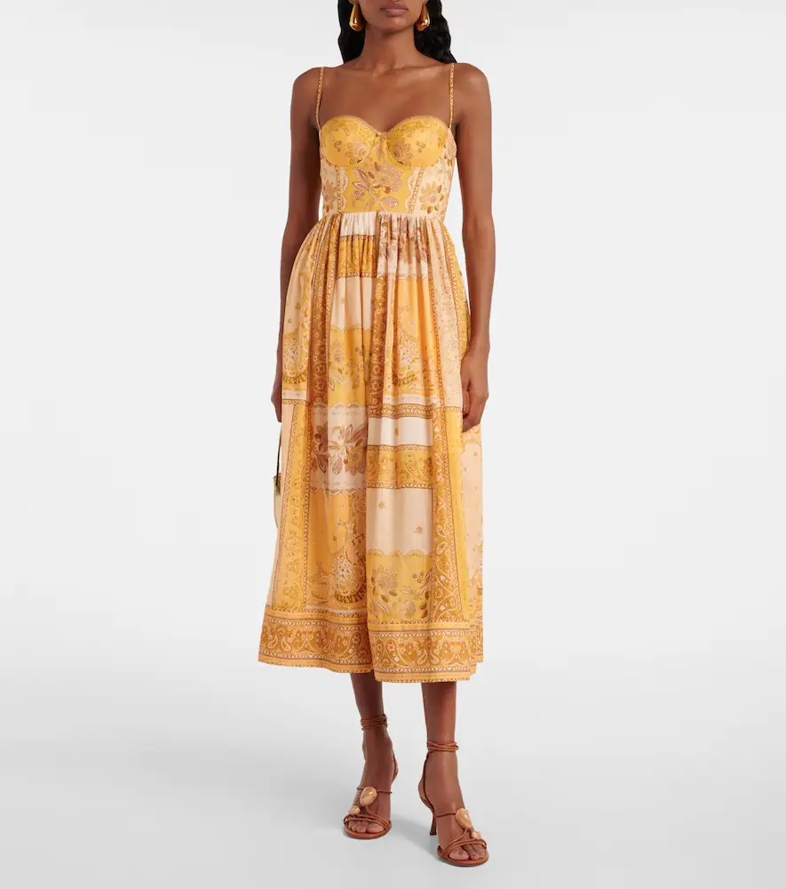 Zimmermann Lucky shirred cotton corset dress | Thumbnail 5 Zimmermann Lucky shirred cotton corset dress | Thumbnail 5