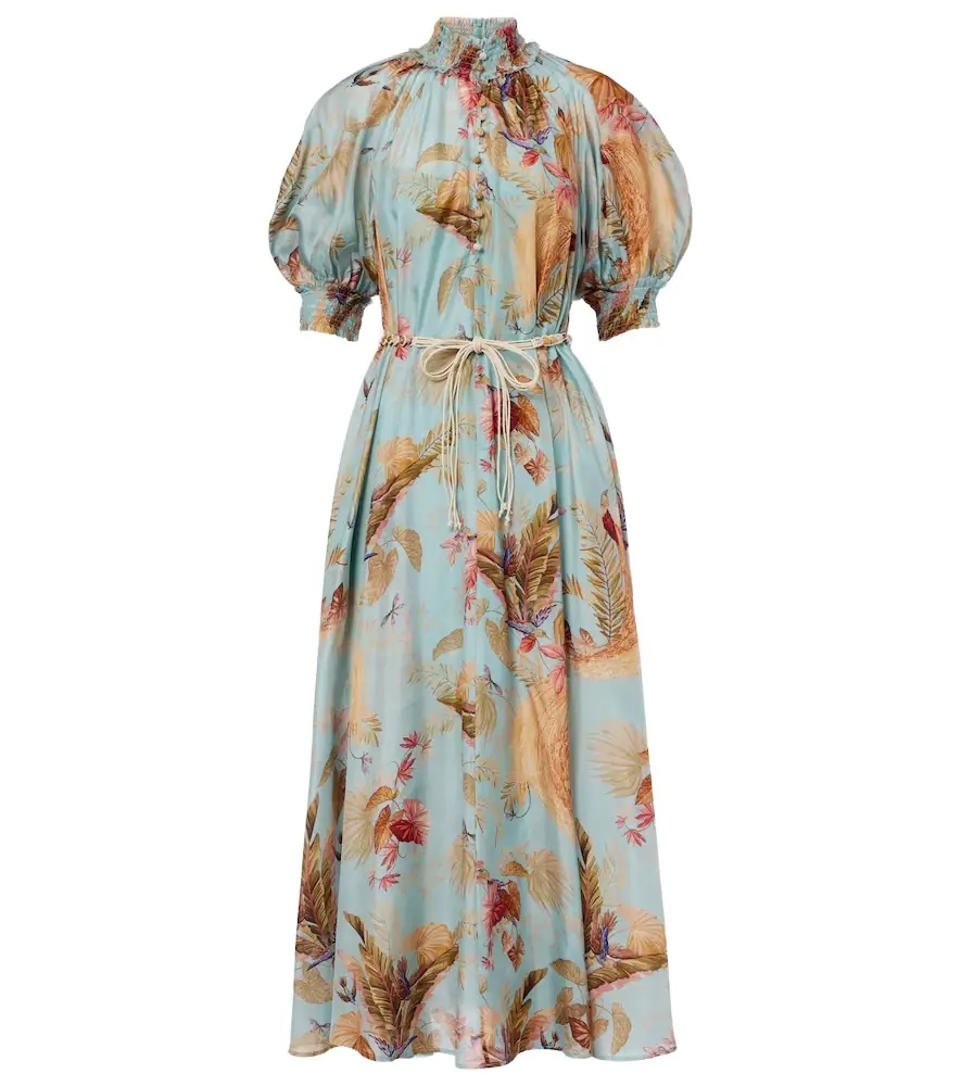 Zimmermann Ascension Billow floral silk maxi dress